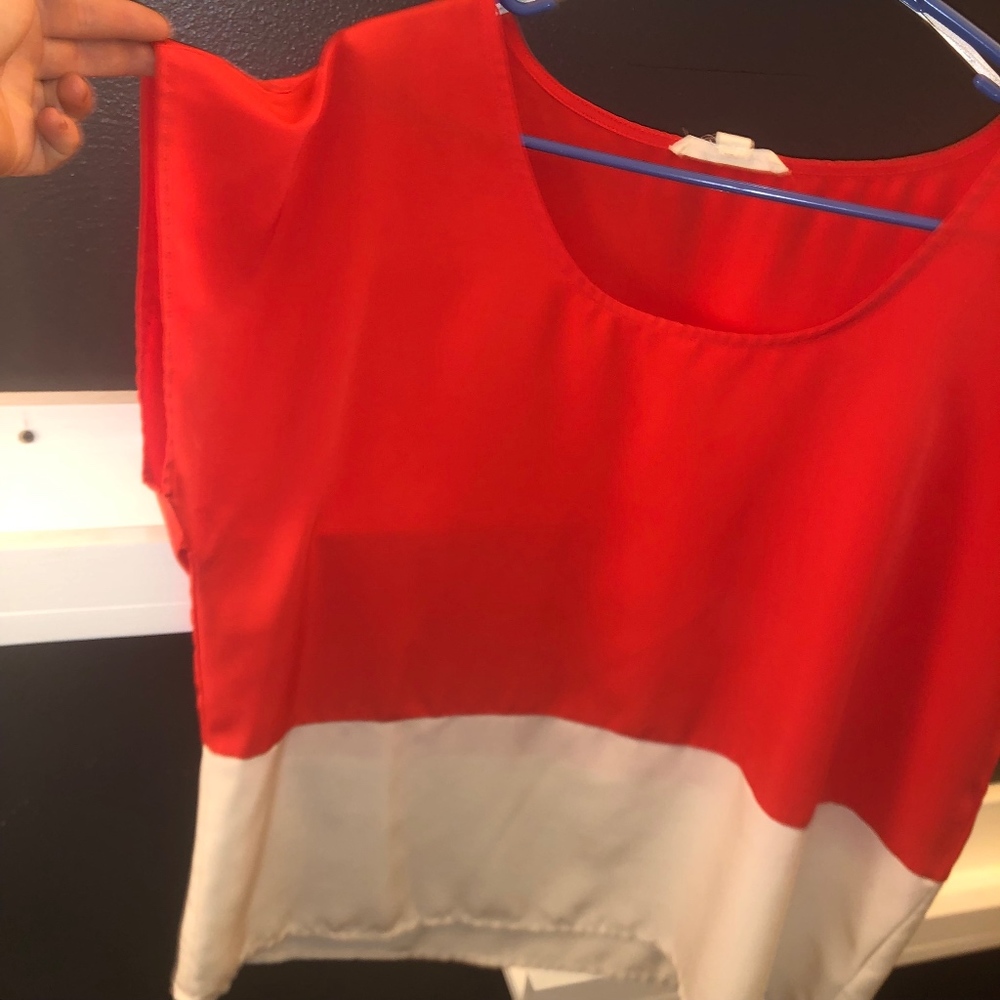 Womens Color Block Top - Picture 3 of 5